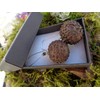 ⊱✿ EXOTISCHE BAUMNUSS OHRRINGE IN DUNKELBRAUN✿⊰⊹ lange Kidney - Haken