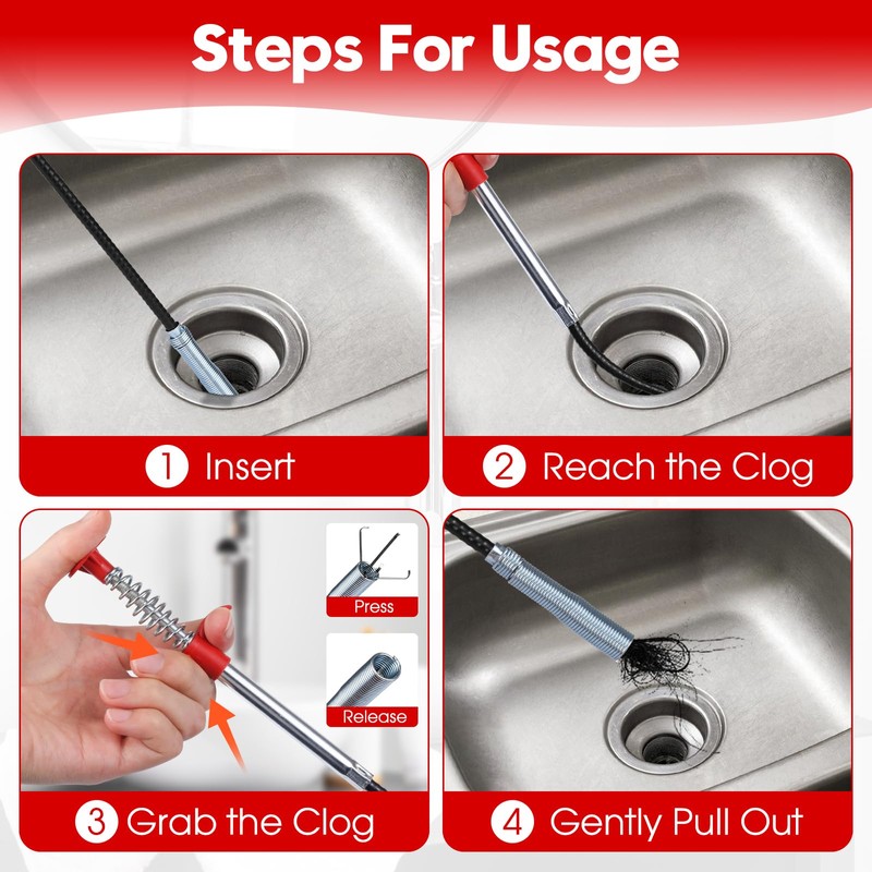 4 Pack Telescoping Magnet Pick-up Tool Set - Retrieving Telescoping