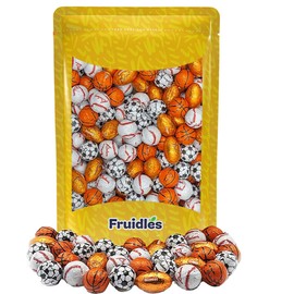 Chocolate Super Sports Ball Candy Basketballs, Footballs, Soccer Balls and Baseballs, Variety Pack (1 Pound)