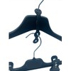 Kiroplast 100 Connectors for Clothes Hangers Extension Hangers Black Clothing