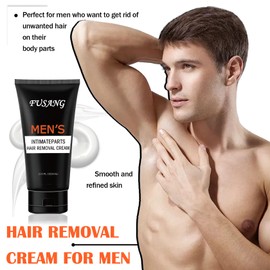 Intimate/Private Hair Removal Cream for Men,Easy to Apply,Durable Hair Removal Cream,Flawless Depilatory Cream for Unwanted Body Hair & All Skin Types