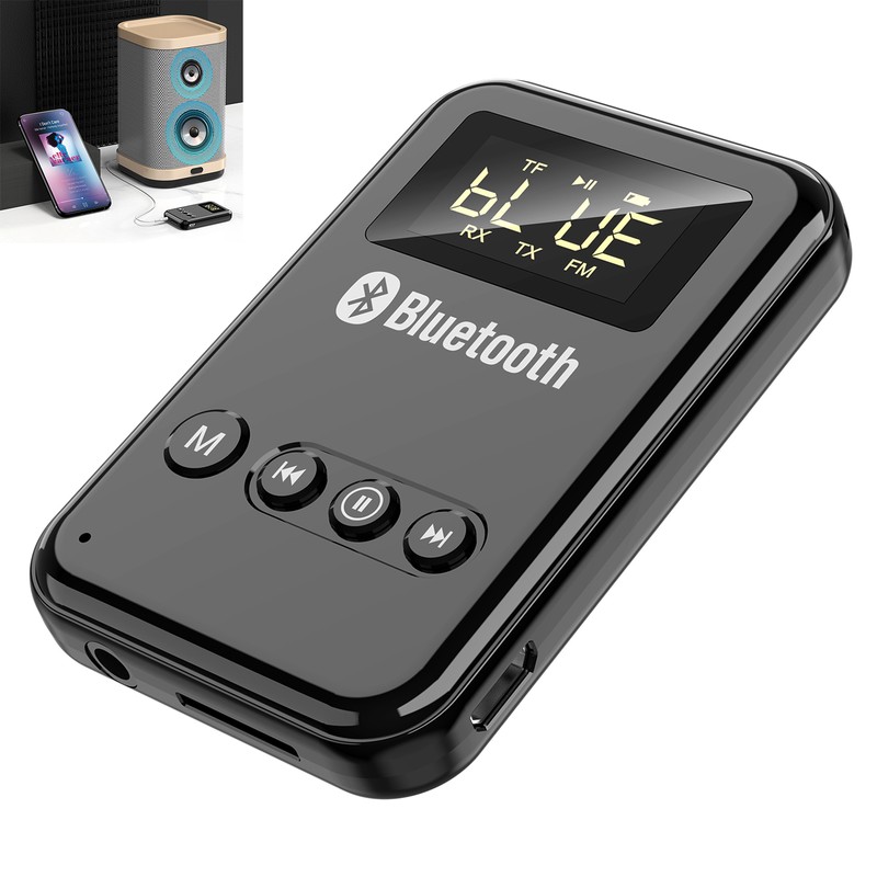 2in 1 Bluetooth 5.0 Transmitter Receiver Wireless Audio Adapter Car