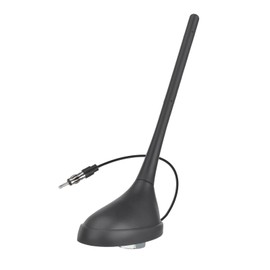 Eightwood Universal Car Radio Antenna Replacement, Roof Mount FM AM Stereo Antenna with DIN Male Connector for Vehicle Car Truck SUV Marine Radio Stereo Receiver Media Head Unit