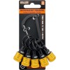 Quick Railer Bit Holder Yellow Keychain 5Pc 1/4" Hex Shank