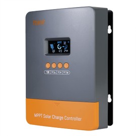 60AMP MPPT Solar Charge Controller, Fit for 12V 24V 36V 48V Auto, MAX 160V 2800W Input, 150V w/LCD Display Work with AGM, Gel, Flooded, Lithium (Single Stand-Alone use or up to 12 Units in Parallel)