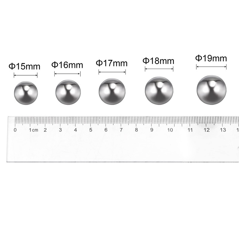 sourcing map 2pcs 18mm 201 Stainless Steel Bearing Balls G200