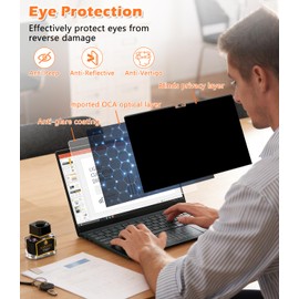 imluckies Magnetic MacBook Privacy Screen for MacBook Pro 16 & 16.2 Inch 2021-2024 ( M1, M2, M3, M4, Pro, Max), 【Removable & Reusable】 Magnetic Anti-Glare Matte Protector Private Filter Filter with Lens Cover