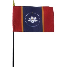 Mississippi - 4 inch x 6 inch Stick Flag (2021)