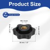 PATIKIL Star Knob M8 Head Diameter 38mm 4pcs Knob Nut