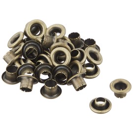 Ichinen Access 56067 Family Tool Grommet #300 (Double Sided Head), Antique Gold, 20 Pairs