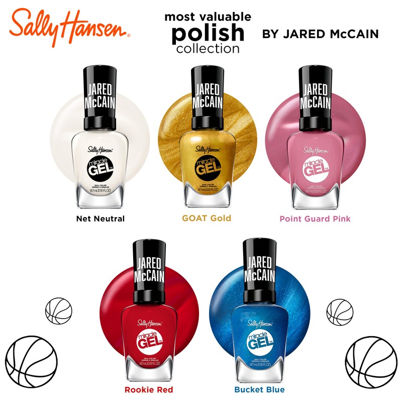 Sally Hansen Miracle Gel™ x Jared McCain, Point Guard Pink,
