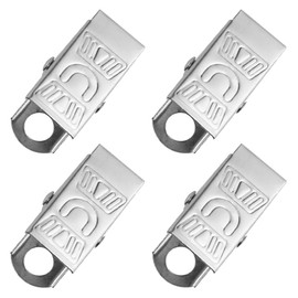 TOVOT 100PCS ID Badge Clips 30MM Spring Clamps Metal-Clips Alligator Clips Badge Holders Clips for Lanyard Name Tags Crafts Work Badges(Hole: 5mm)