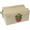 'Cute Kawaii Cactus' Canvas Wash Bag/Makeup Case (CS00039459)