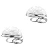 Gatuida 2pcs Loop Silver Plated Beading Wire for Memory Bracelet