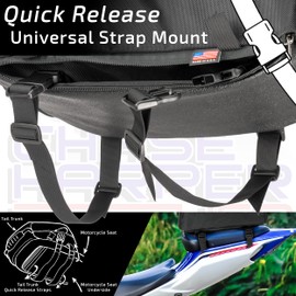 Chase Harper USA 4200 Hideaway Tail Trunk - Water-Resistant, Tear-Resistant, Industrial Grade Ballistic Nylon with Adjustable Strap Mounting System for Universal Fit - Black