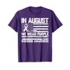 in August We Wear Purple Overdose Awareness Month T-Shirt