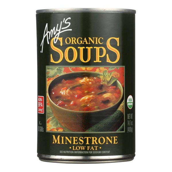 Amys Organic Minestrone Soup, 14.1 Ounce - 12 per case.
