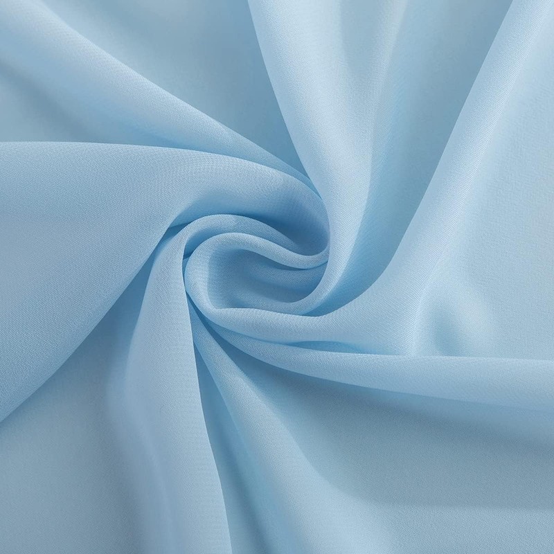 Chiffon Blue Tablecloth Modern Simple Romantic Wedding Decoration Tablecloth for