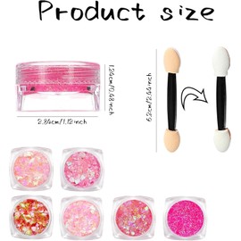 lentejuelas Gel Con Purpurina Corporal, Gel Corporal Con Para La Cara Holográfico Brillante De Larga Duración, Lentejuelas Gruesas, Purpurina Para Ojos, Labios, Cabello, Maquillaje Halloween
