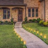 200-Pack Plastic Light Stakes, 4.5 Inch Christmas Yard Stakes for