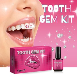 Tooth Jewellery Set, Tartar Jewellery, Tooth Gem Kit with 139 Crystals, DIY Handmade Teeth Jewellery for Embellishment and Decoration of Teeth, Ideal for Make-Up Parties, Celebrations and Role Play