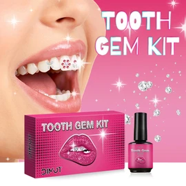 Tooth Jewellery Set, Tartar Jewellery, Tooth Gem Kit with 139 Crystals, DIY Handmade Teeth Jewellery for Embellishment and Decoration of Teeth, Ideal for Make-Up Parties, Celebrations and Role Play