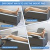 KingPavonini 4-Height Adjustable Leg Elevation Pillows for After Surgery, Injuries,
