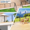 Gyykzz 36" Cable Railing Post, Adjustable Top Level Drilled Railing