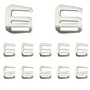 NA 12 Pcs Metal G Hooks Webbing Buckles Strong Quick