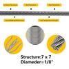 RECTOO 200FT 1/8" T316 Stainless Steel Cable with Cutter, 7x7