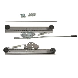 PRP Seats Universal Seat Slider with Hardware, Adds Sliding Capabilities to PRP Suspension Seats, Built from Treated Steel, Ideal for Off Road UTV, 1 Slider (Silver Steel)