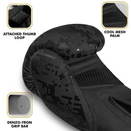 PFX Kids Boxing Gloves | 4oz,6oz Junior Sparring Gloves for Martials Arts Muay Thai Aged 6-11 Years | Lightweight Training Mitts for Kids | Durable Gear for Punching Bag Kickboxing (Black/Gold 4oz)