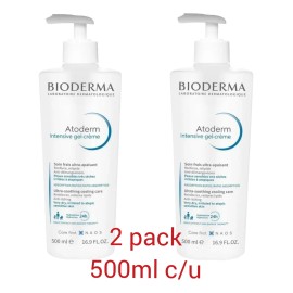 Biodema Atoderm Gel-crema 2 Piezas De 500ml Neutro