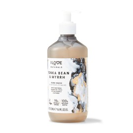 I Love Naturals Tonka Bean & Myrrh Hand Wash, Natural Oils Of Patchouli & Myrrh, Gently Removes Impurities, Refreshing & Cleansing Formula, 100% Recycled Bottle & Vegan-Friendly - 500ml
