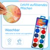 Cptoion Children's Watercolour Paints, 12 Colours Watercolour Box, Watercolour Paint
