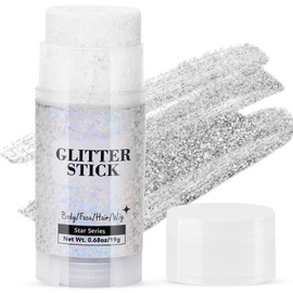 Suhunide Glitter Stick, Hair Eyeshadow Face Body Glitter,Shimmery& Long Lasting, Sequins Festival Party Rave Accessories Shimmer Makeup