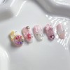 [Premium handmade embossed nails] Magical Girl 5 - Almond Egg