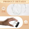 Glass Jars with Lids,Eco-Friendly Cosmetic Containers with Airtight Black Lids