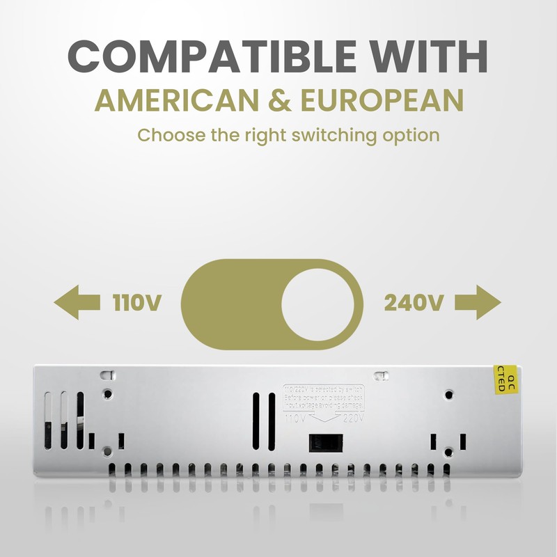 12V 33A 400W, Universal Regulated Switching Power Supply Transformer, 400W