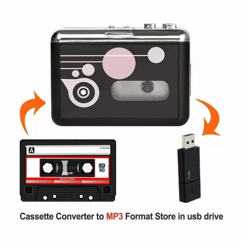 Digitnow Cassette Player , Portable Converter Recorder Convert Tapes to