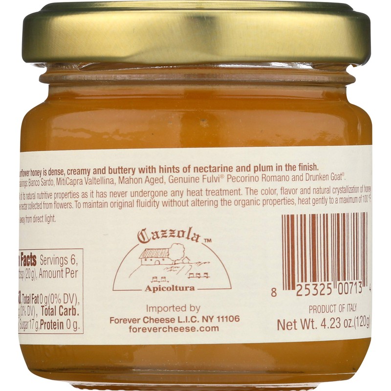 MITICA Raw Sunflower Honey, 4.23 OZ