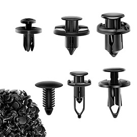 200 Clips de Remache de Sujeción Retenedores para Coche - Universal Clips de Plástico para Guardabarros, de Clips de Empuje para Retención de Carrocería, Parachoques, Reemplazo de Guardabarros