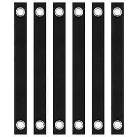 Shitailu 6 Pack of 16 Inch Tree Straps , Heavy Duty Tree Stake Straps for Straightening, Tree Swing Hanging Kit- Reinforced Straps for Young Tree, Newky Planted Saplings and Trees , Black