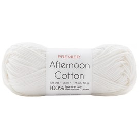 Premier Yarns Afternoon Cotton Yarn-White -2011-01