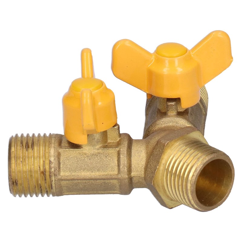 Hapivida 3 Way Fuel Gas Y Shaped Ball Valve G1/2