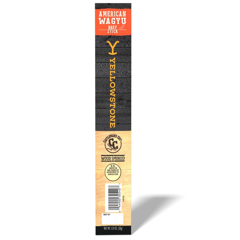 Yellowstone by Cattleman's Cut American Wagyu Beef Sticks, 0.9 Ounce