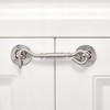 2 Packs Brushed Nickel 4”Hook and Eye Gate Door Latch,Solid