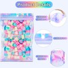 150 Pack Holographic Bags 5 x 7 Inches, Resealable Smell