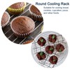 uxcell 2Pcs 11" Round Cooling Rack, Roasting Baking Steaming Cooling