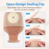 100 PCS Colostomy Bags, 70mm One Piece Ostomy Drainable Pouches